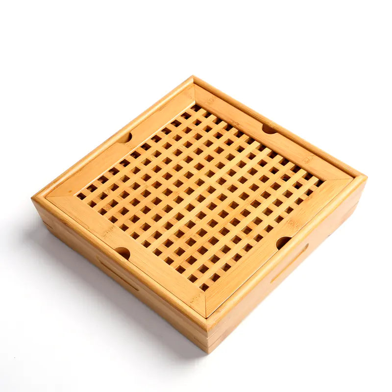 Bamboo Tea Tray Set for Kitchen Use