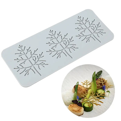 Silicone Leaf and Flower Molds for DIY Desserts