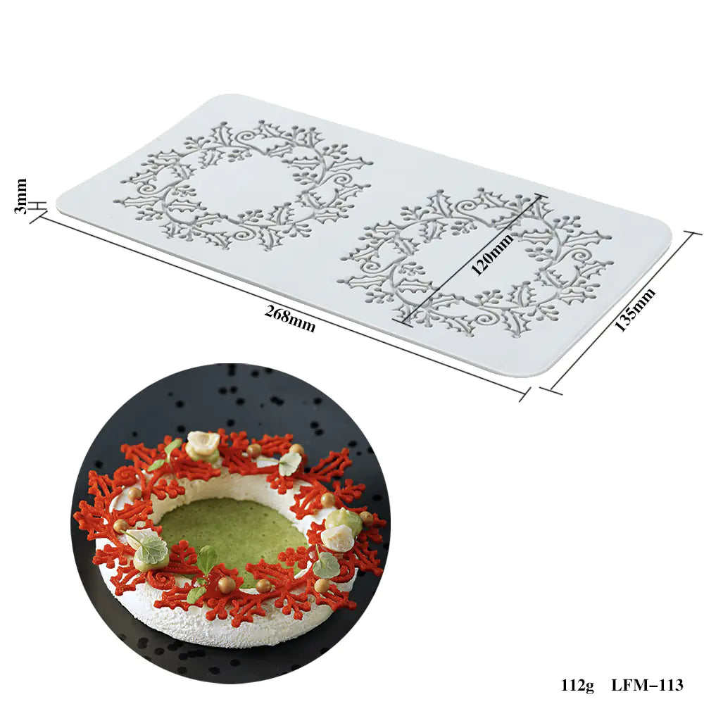 Silicone Leaf and Flower Molds for DIY Desserts