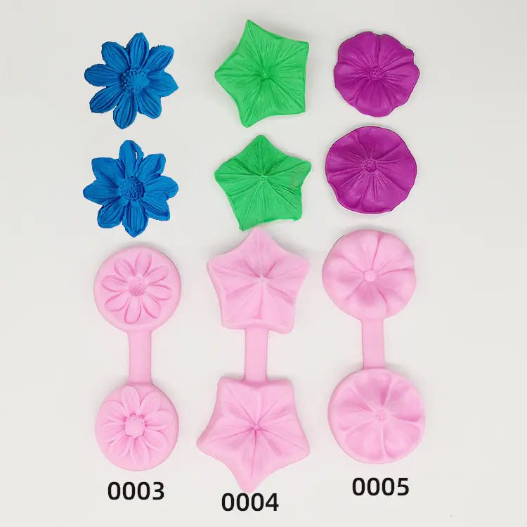 3D Silicone Molds for Leaf and Petal Decorations - Lunqara