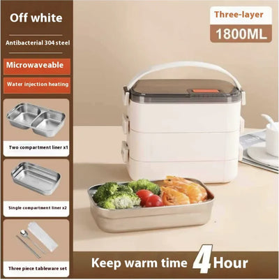 Extra-Long Insulated Stainless Steel Lunch Box