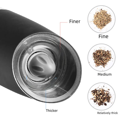 Electric Pepper Grinder with Gravity Sensor (Stainless Steel)