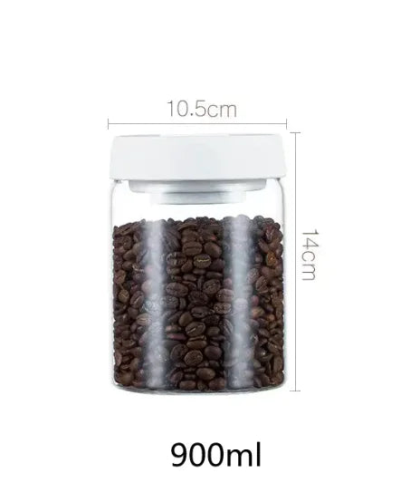 Vacuum Sealed Glass Storage Jar Set - Lunqara 