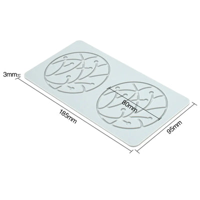 Pineapple Fruit Crisps Silicone Lace Mat for Baking