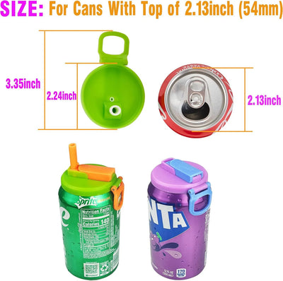 Fashion Silicone Straw Soda Can Lid - Lunqara