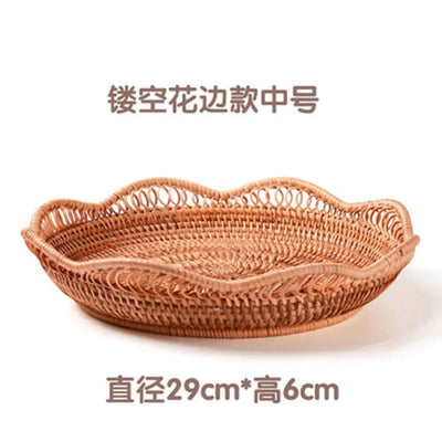 Handmade Vietnamese Wicker Candy Basket Set (3 Pieces) - Lunqara 