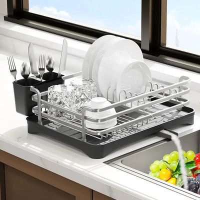 Multi-Functional Kitchen Dish Rack with Drainage System - Lunqara 