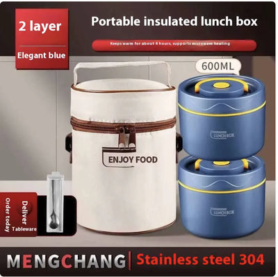 Extra-Long Insulated Stainless Steel Lunch Box