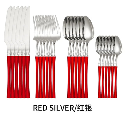 Titanium Coated Stainless Steel Cutlery Set for Dining