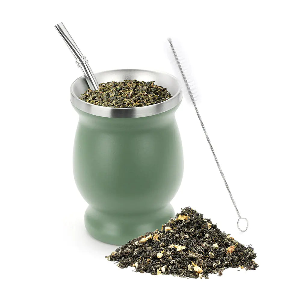 Stainless Steel Gourd Tea Cup from Argentina - Lunqara 