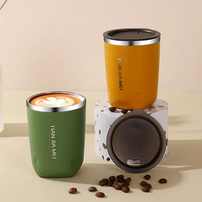 Double-Layer Insulated Stainless Steel Travel Mug - Lunqara 
