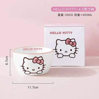 Sanrio Ceramic Dish Set for Home Use (Cute & Stylish) - Lunqara