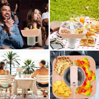 Silicone Snack Platter with Lid