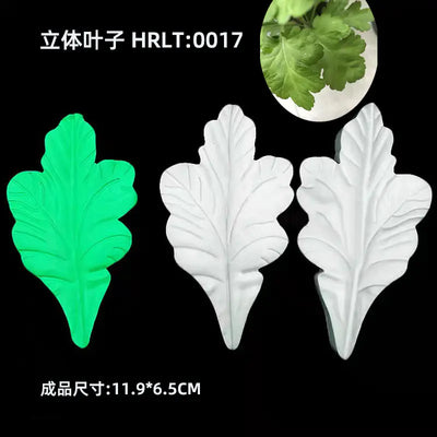 3D Silicone Molds for Leaf and Petal Decorations