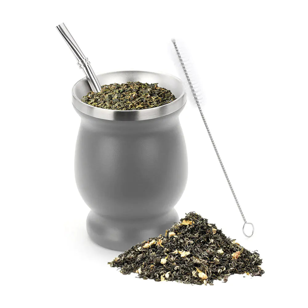 Stainless Steel Gourd Tea Cup from Argentina - Lunqara 