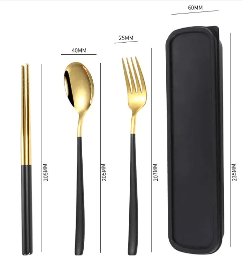 Portable Stainless Steel Cutlery Set - Lunqara