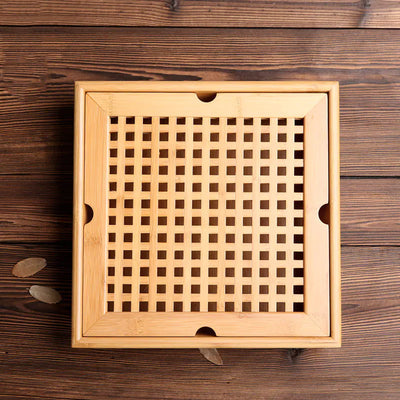 Bamboo Tea Tray Set for Kitchen Use
