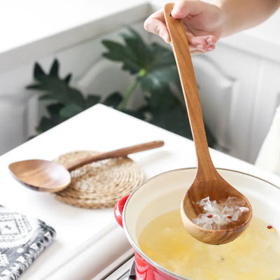 Japanese Non-Stick Wooden Spatula and Spoon Set