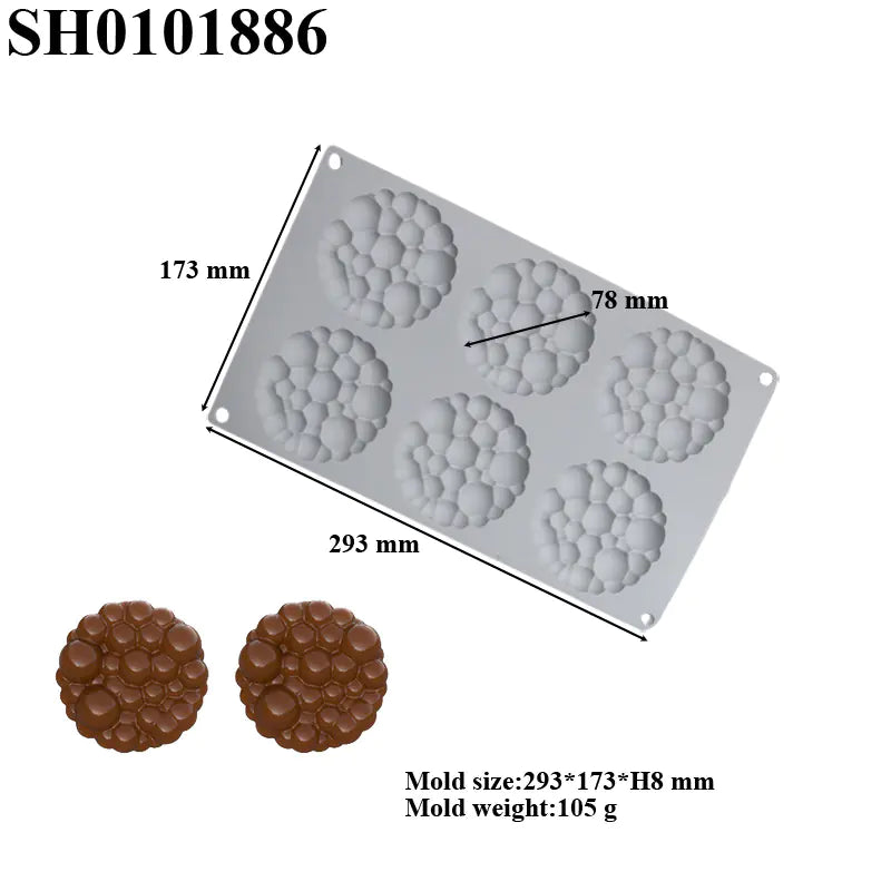 Circular Silicone Cake Mold for DIY Baking Decorations