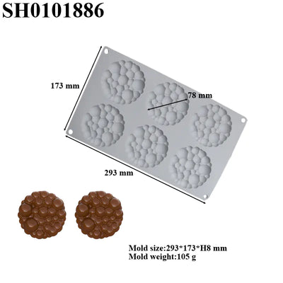 Circular Silicone Cake Mold for DIY Baking Decorations