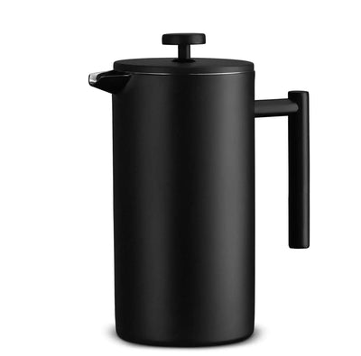 304 Stainless Steel Double - Layer French Press Coffee Pot - Lunqara