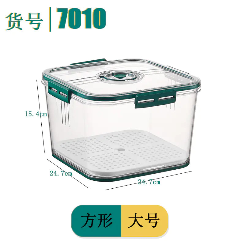 Square PET Freezer Storage Box Set for Kitchen