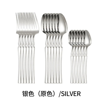 Titanium Coated Stainless Steel Cutlery Set for Dining