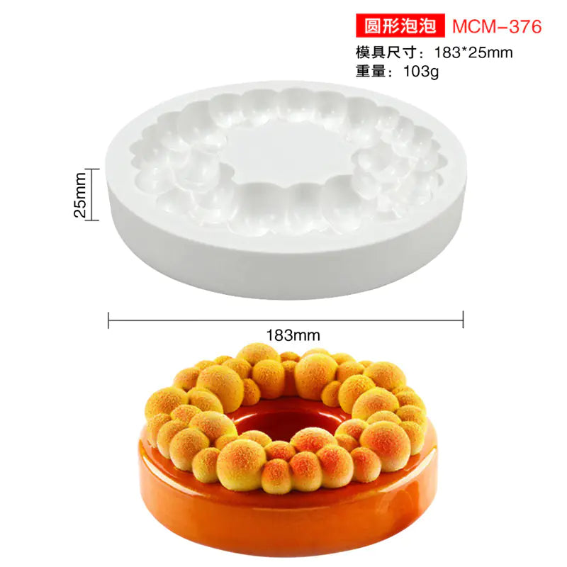 7-Inch Silicone Cake Mold for DIY Chocolate Baking