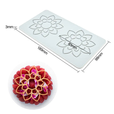 Pineapple Fruit Crisps Silicone Lace Mat for Baking