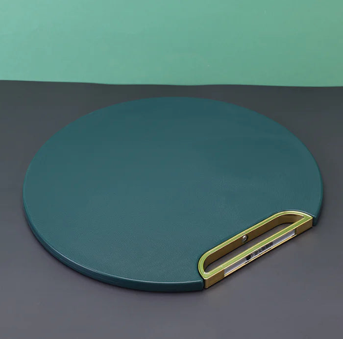 Green Round Plastic Cutting Board for Vegetables & Fruits