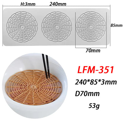 Silicone Mold for Leaf Ring Fondant Lace Decoration