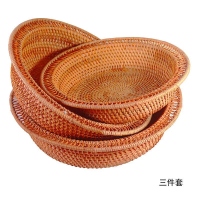 Handmade Vietnamese Wicker Candy Basket Set (3 Pieces) - Lunqara 