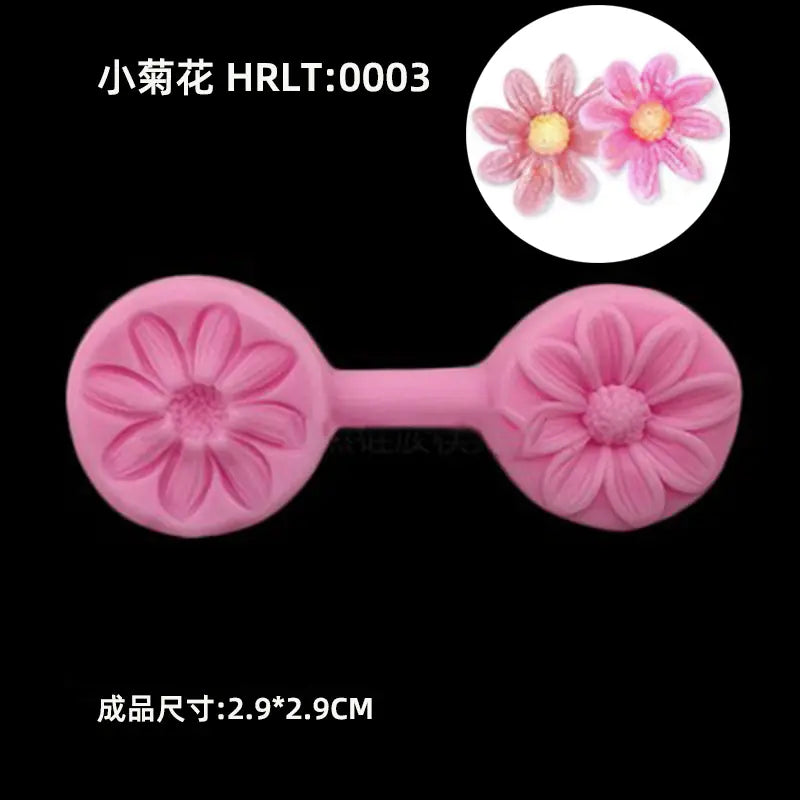 3D Silicone Molds for Leaf and Petal Decorations