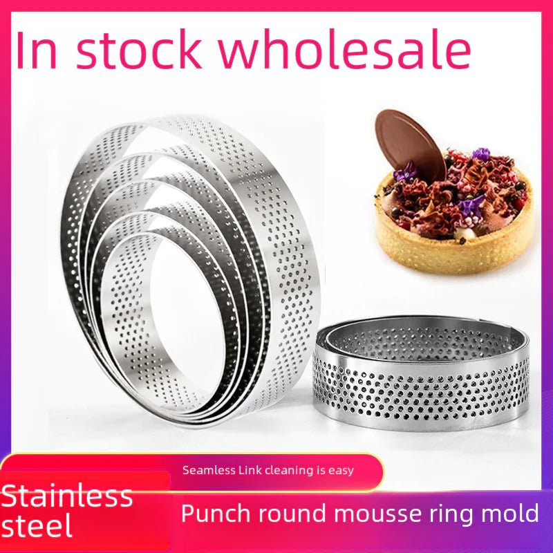 304 Stainless Steel Mousse Ring Mold for Baking - Lunqara