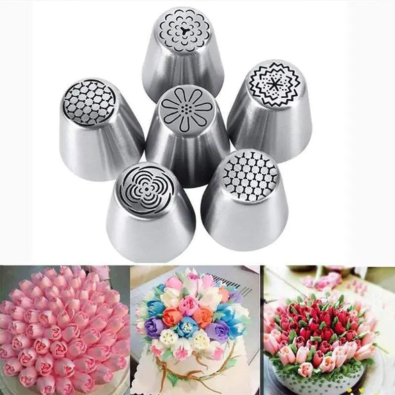 27-Piece Russian Pastry Tip Set for Baking Tools