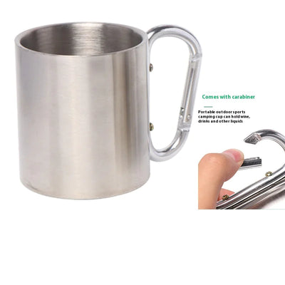 Stainless Steel Double-Layer Camping Mug