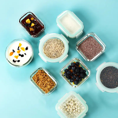 High Borosilicate Glass Food Storage Box for Steaming