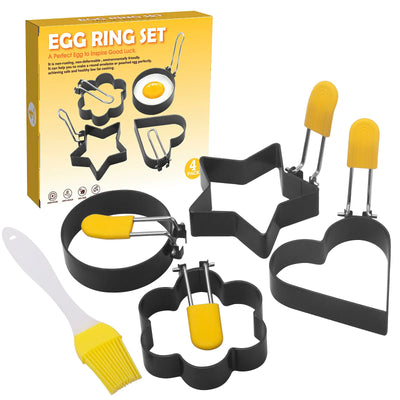 Non-Stick Round Egg Frying Mold and Ring Tool