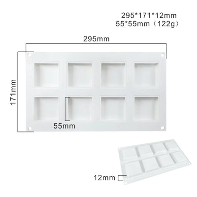 Heart-Shaped Sandstone Cake Silicone Mold and Steel Ring