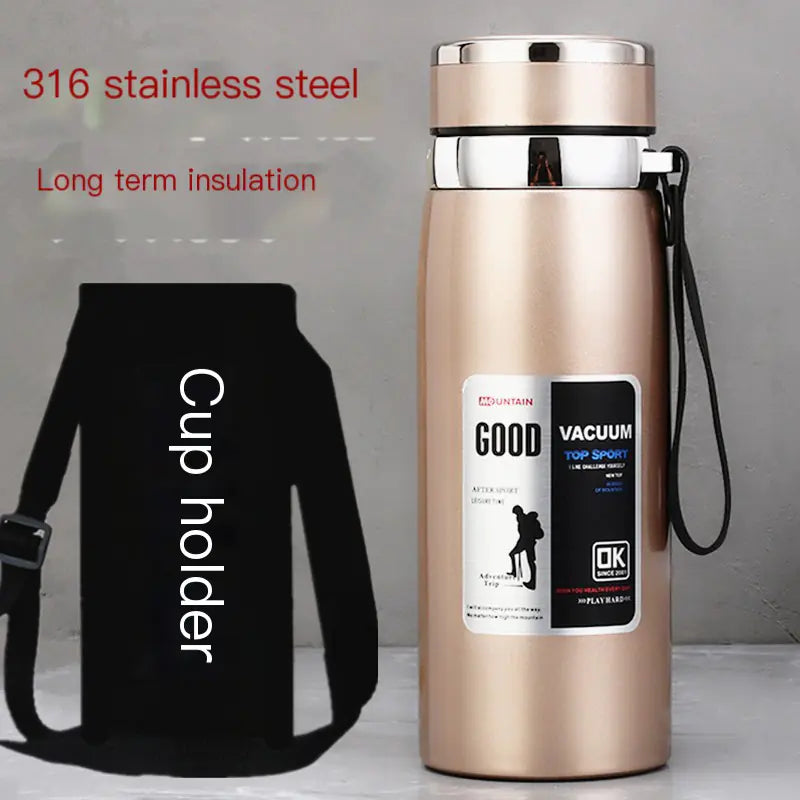 Stainless Steel Insulated Tea Cup 1000ml for Outdoors - Lunqara 