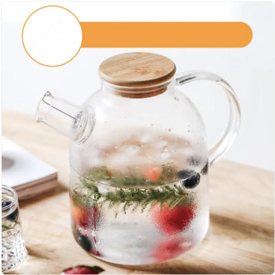 High-Temperature Resistant Glass Water Bottle - Lunqara 