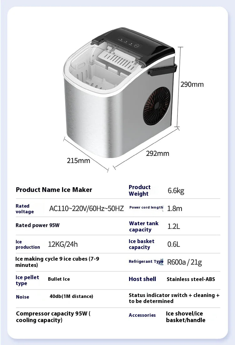 Kitchen Ice Machine Small Ice Maker