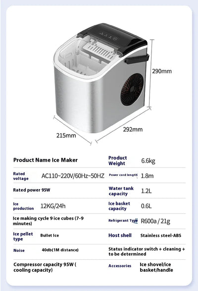 Kitchen Ice Machine Small Ice Maker