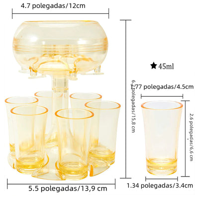 Transparent Wine Decanter Set with 6 Glasses