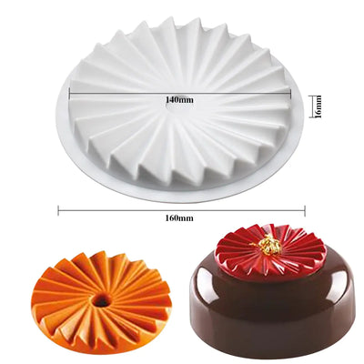 15-Cavity Silicone Mousse Cake Mold for Decoration - Lunqara 