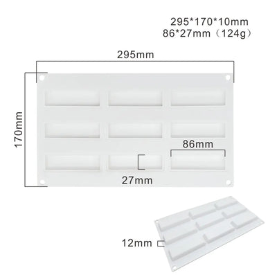 Heart - Shaped Sandstone Cake Silicone Mold and Steel Ring - Lunqara