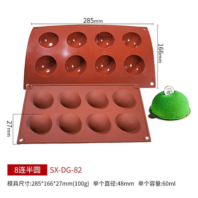Lunqara 6 - Cavity Silicone Mold for DIY Chocolate & Candy - Lunqara
