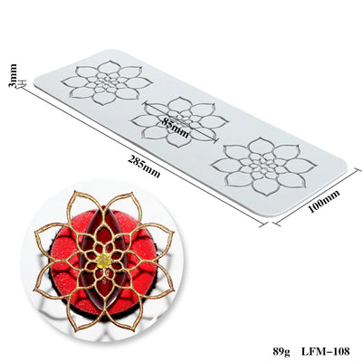 Silicone Leaf and Flower Molds for DIY Desserts