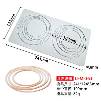 Silicone Mold for Leaf Ring Fondant Lace Decoration