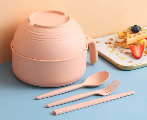 Instant Noodle Bowl With Lid Lunch Box Bowl